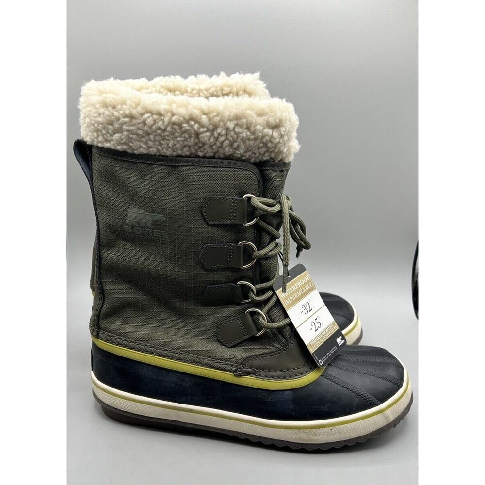 Sorel Winter Carnival Peatmoss Waterproof Leather Boot -32F Mens Size 11 NEW